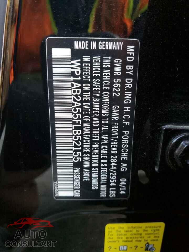 PORSCHE MACAN 2015 - WP1AB2A55FLB52155