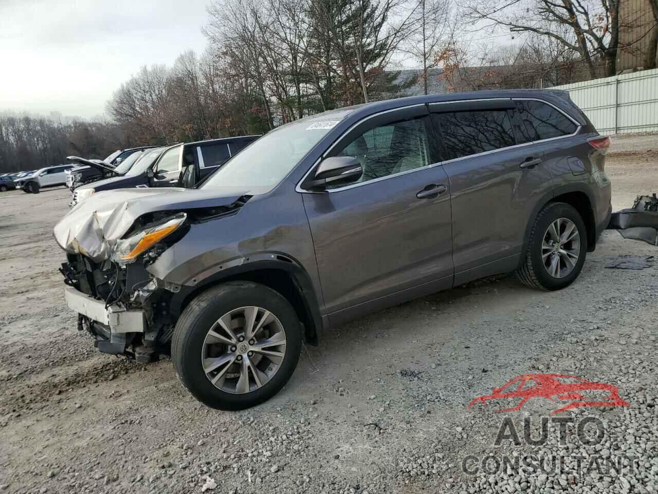 TOYOTA HIGHLANDER 2014 - 5TDBKRFH8ES058351