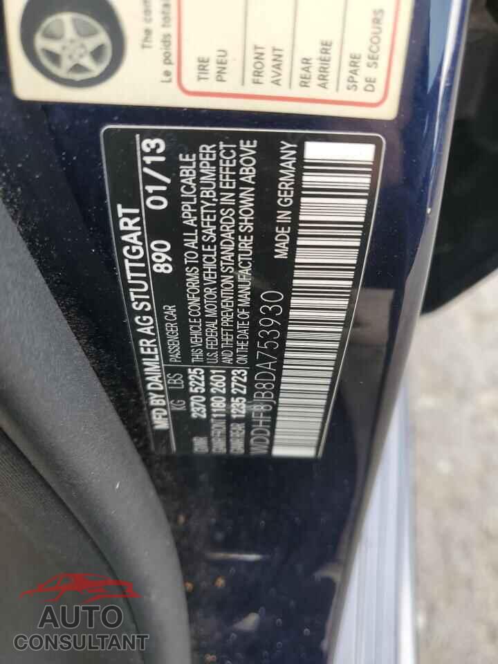 MERCEDES-BENZ E-CLASS 2013 - WDDHF8JB8DA753930