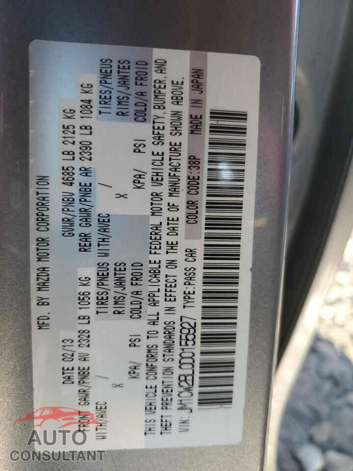 MAZDA 5 2013 - JM1CW2BL0D0155927