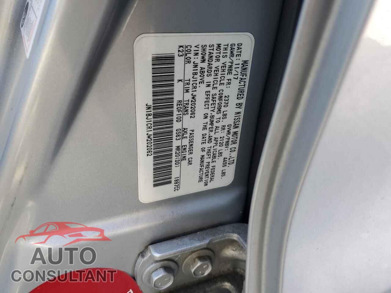 NISSAN ROGUE 2018 - JN1BJ1CR1JW202062