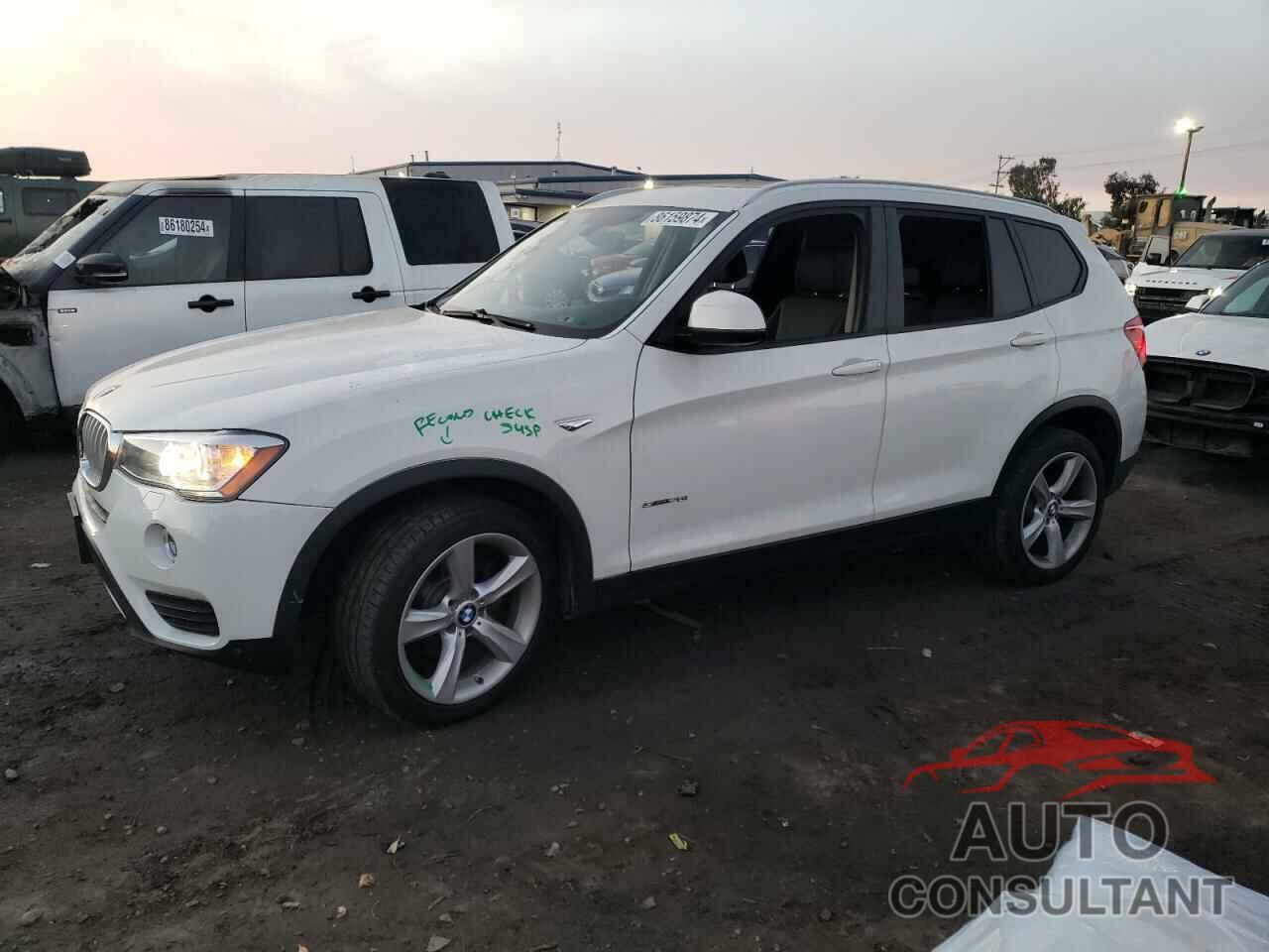 BMW X3 2017 - 5UXWZ7C33H0X39792