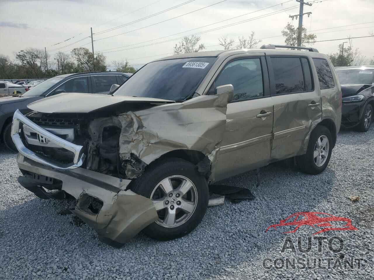 HONDA PILOT 2011 - 5FNYF3H46BB037973