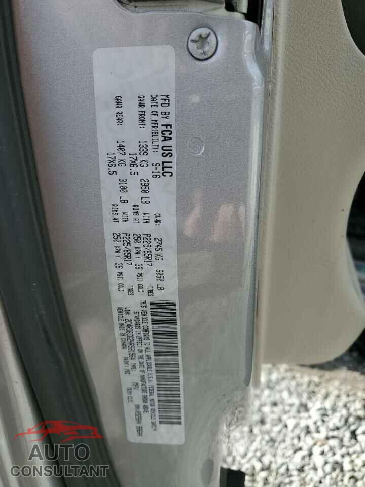 DODGE CARAVAN 2017 - 2C4RDGCG2HR581564