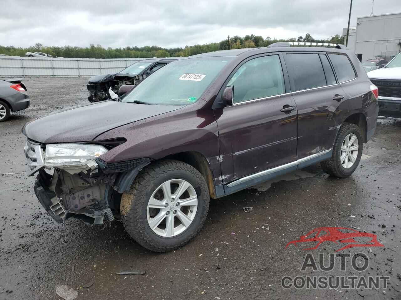 TOYOTA HIGHLANDER 2012 - 5TDBK3EHXCS116682
