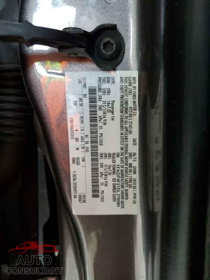 FORD FOCUS 2013 - 1FADP3F21DL376580