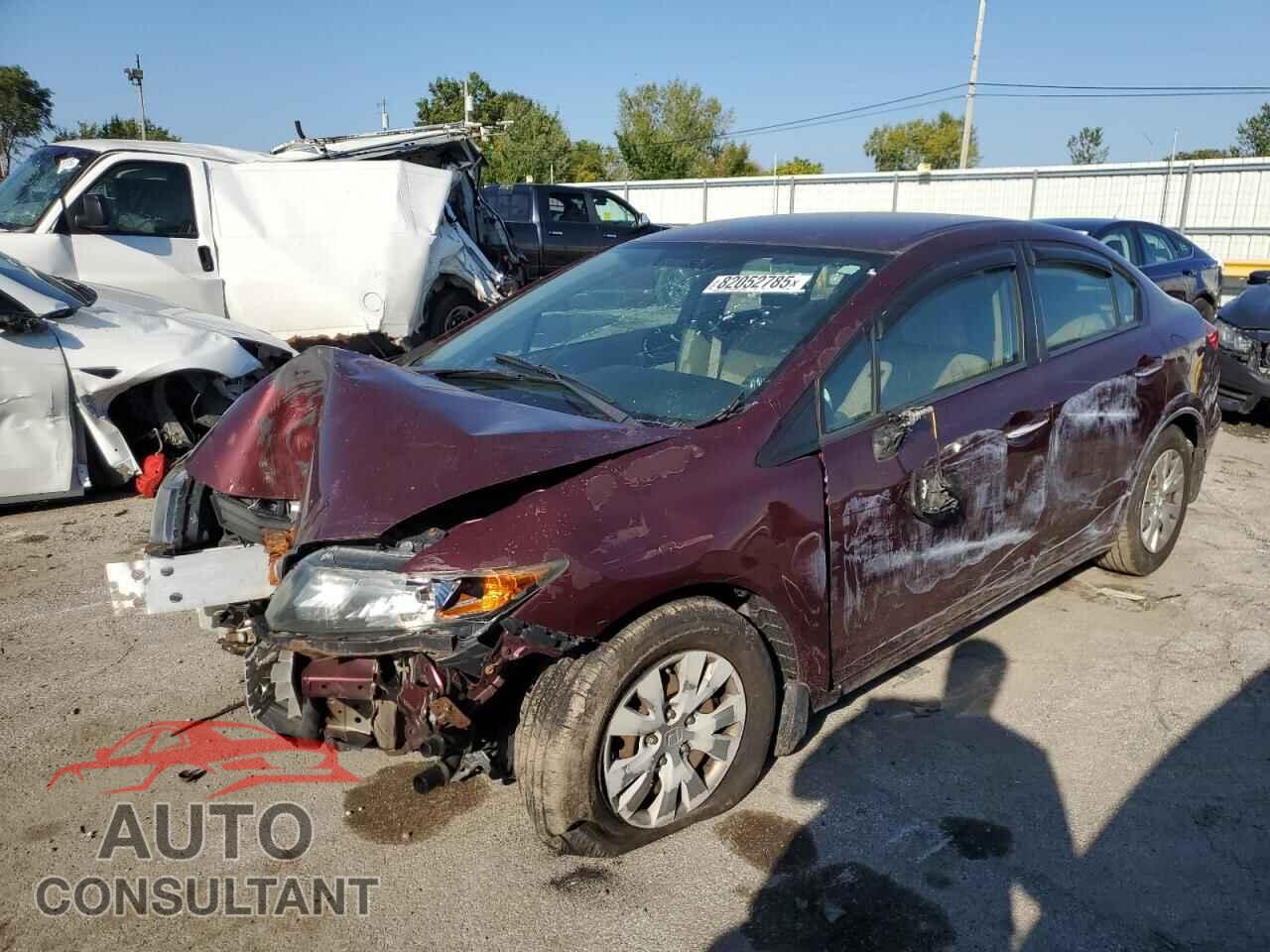 HONDA CIVIC 2012 - 19XFB2F5XCE080406