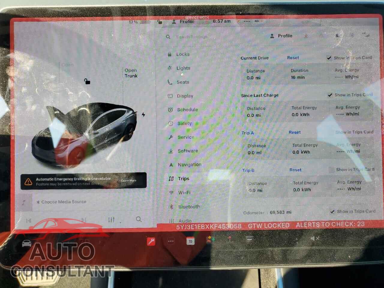 TESLA MODEL 3 2019 - 5YJ3E1EBXKF453058