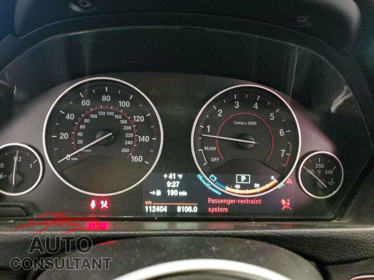 BMW 3 SERIES 2013 - WBA3B9C51DF586940