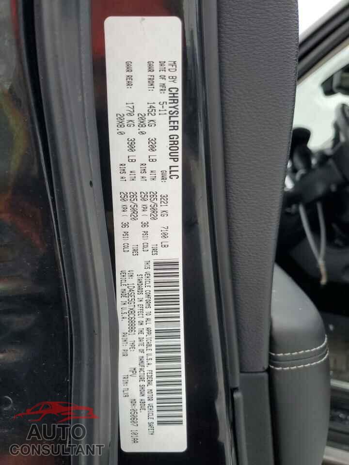 DODGE DURANGO 2011 - 1D4SE5GTXBC688861
