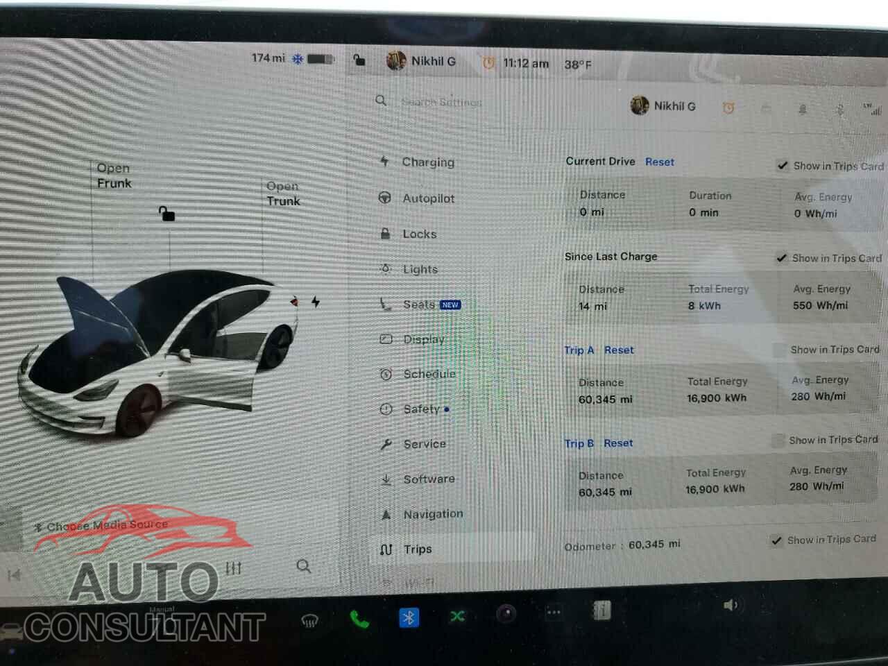 TESLA MODEL 3 2019 - 5YJ3E1EB0KF388317