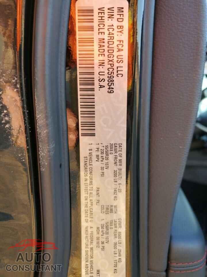 DODGE DURANGO 2023 - 1C4RDJDGXPC598549