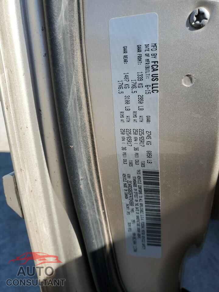 DODGE CARAVAN 2015 - 2C4RDGBG5FR724988