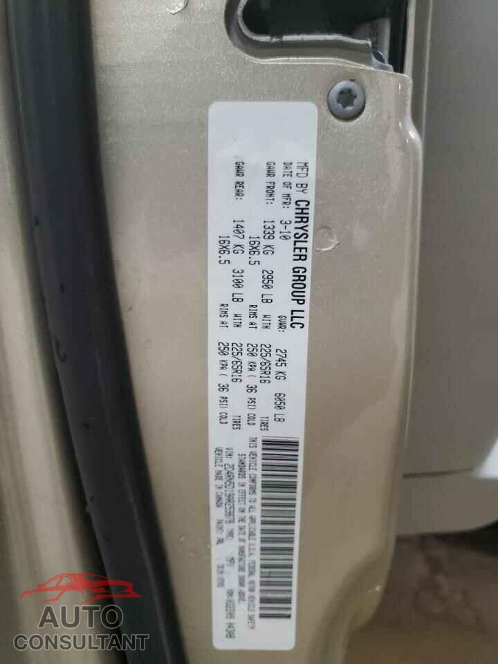 DODGE CARAVAN 2010 - 2D4RN5D19AR259878