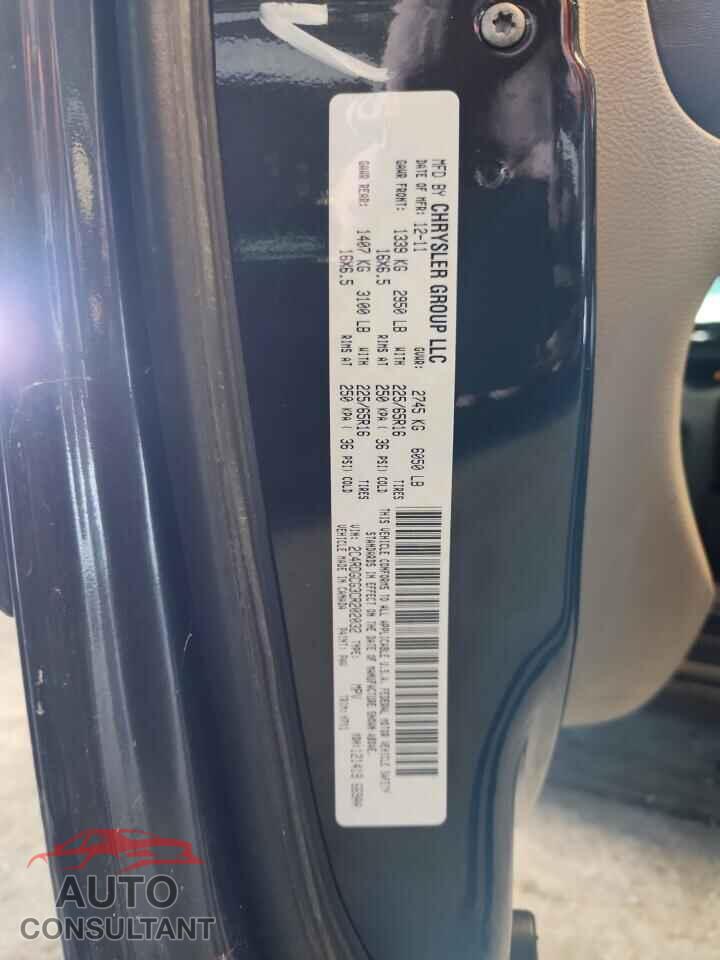 DODGE CARAVAN 2012 - 2C4RDGCG3CR202032