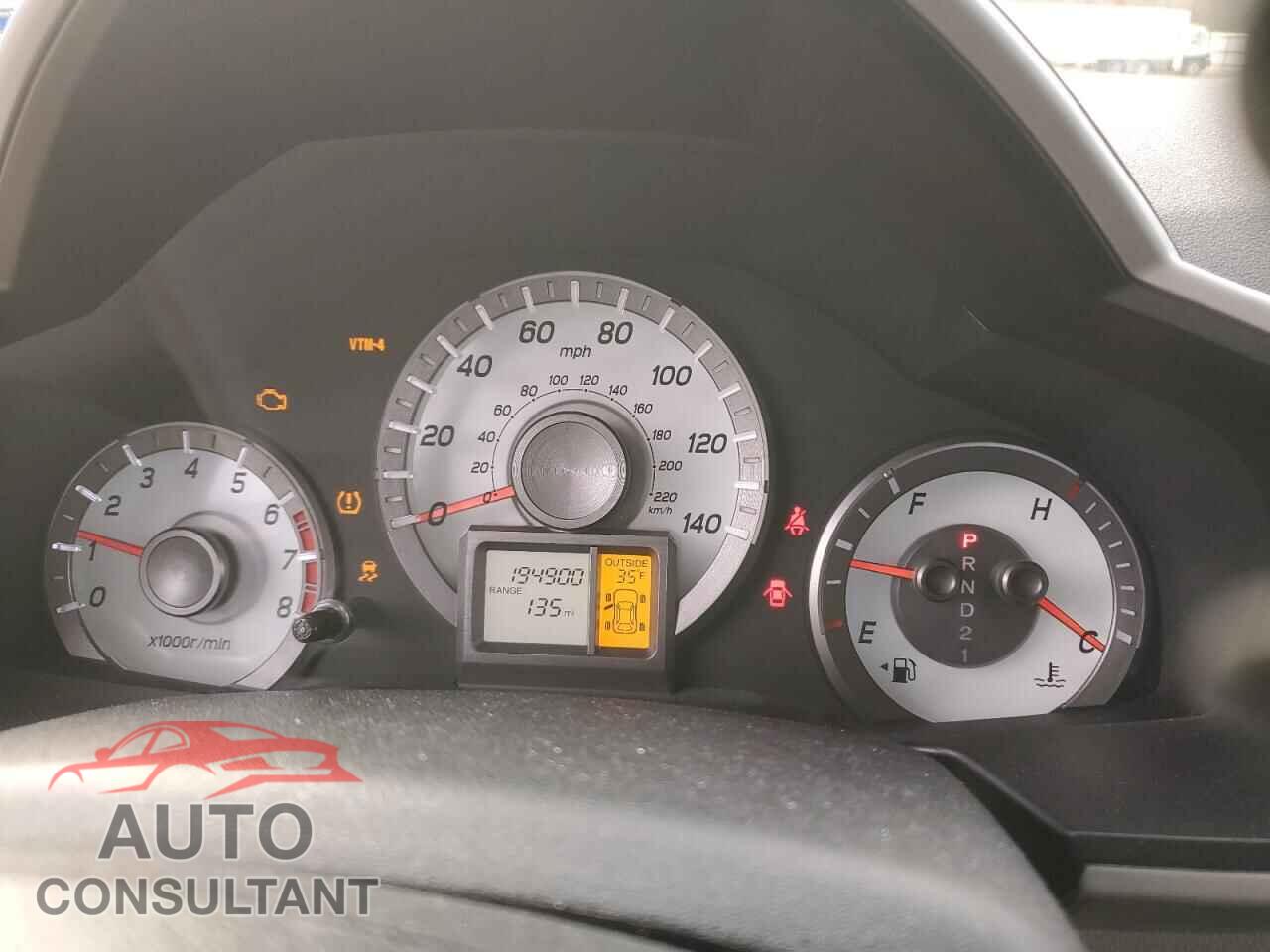 HONDA PILOT 2012 - 5FNYF4H45CB045537