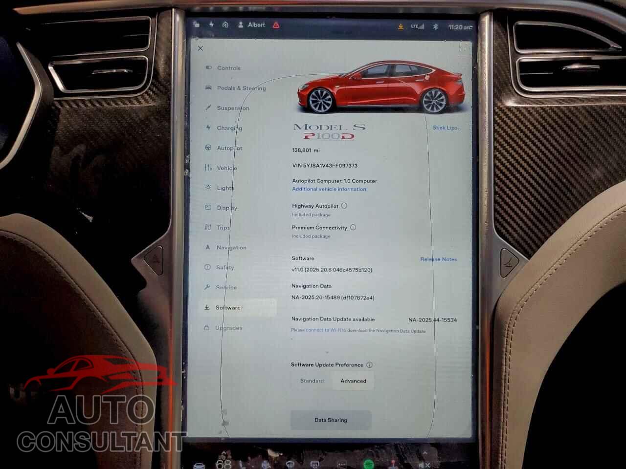 TESLA MODEL S 2015 - 5YJSA1V43FF097373