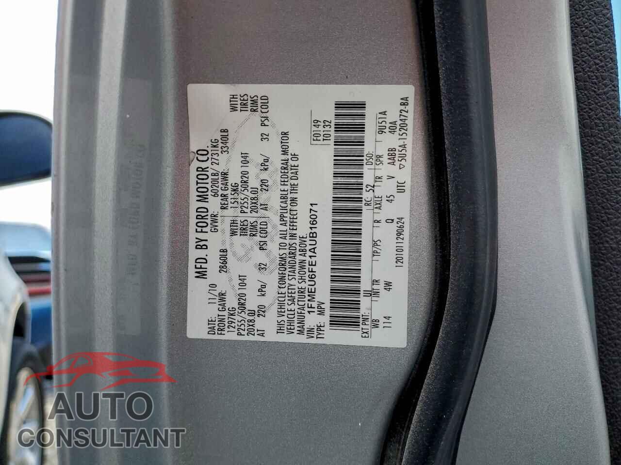 FORD EXPLORER 2010 - 1FMEU6FE1AUB16071