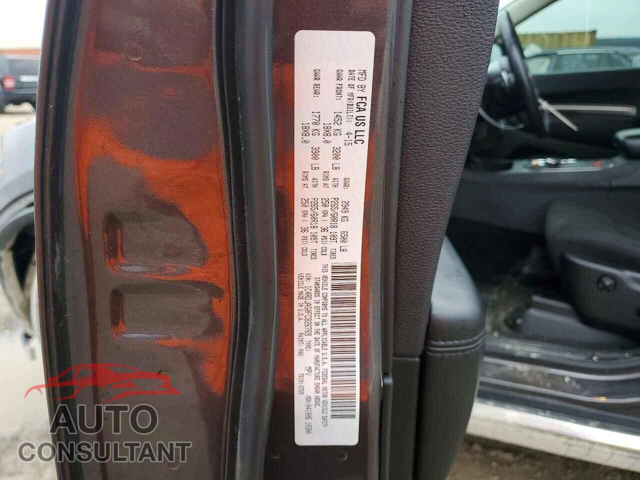 DODGE DURANGO 2015 - 1C4RDJAG0FC826769