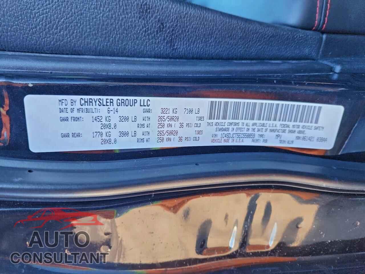 DODGE DURANGO 2014 - 1C4SDJCT5EC558859