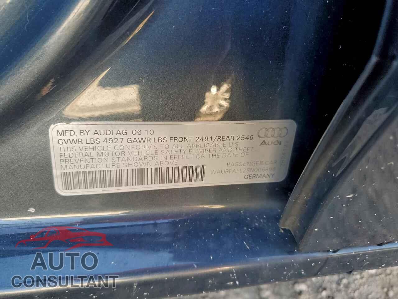 AUDI A4 2011 - WAUBFAFL2BN006898