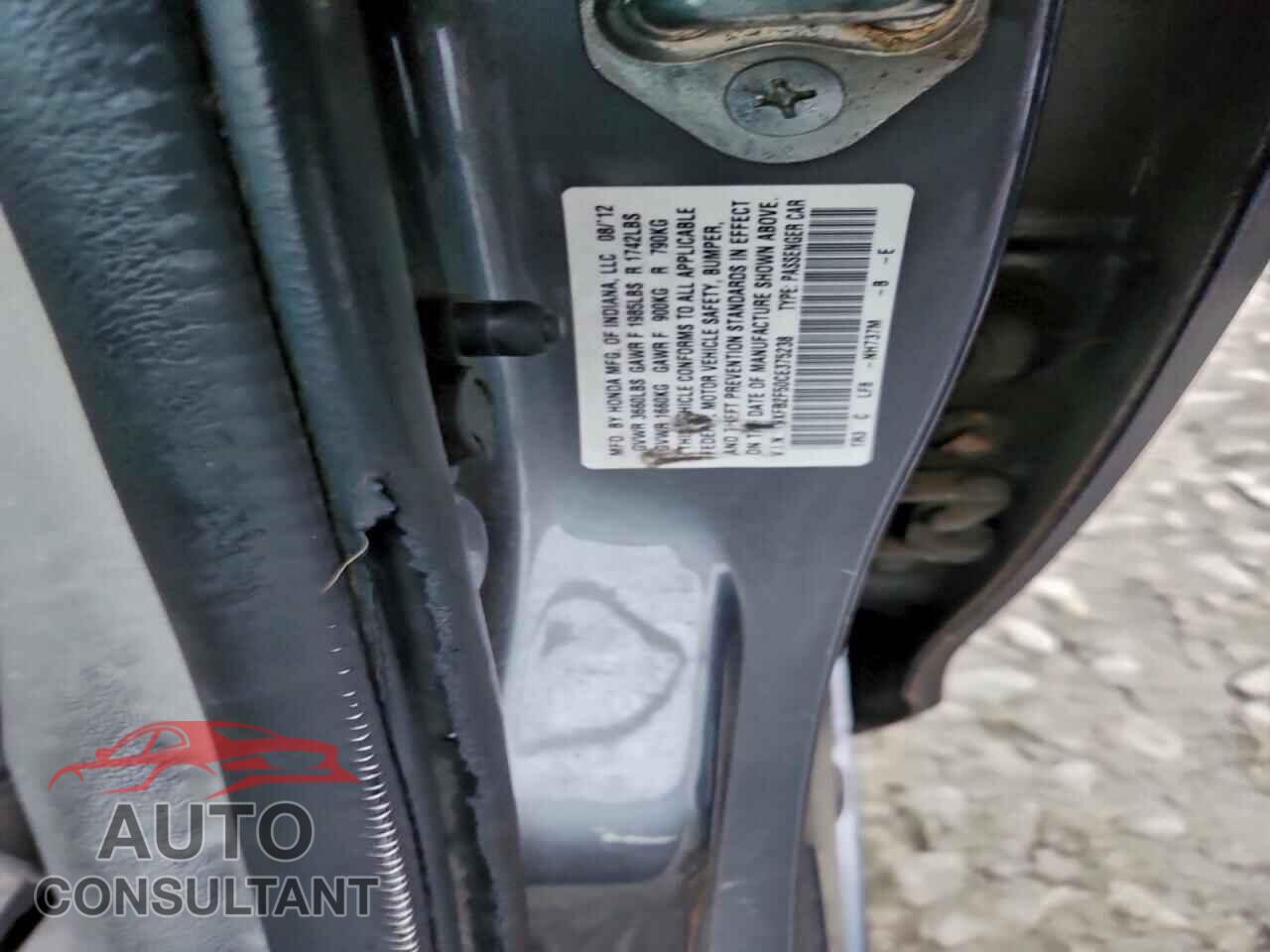 HONDA CIVIC 2012 - 19XFB2F50CE375238