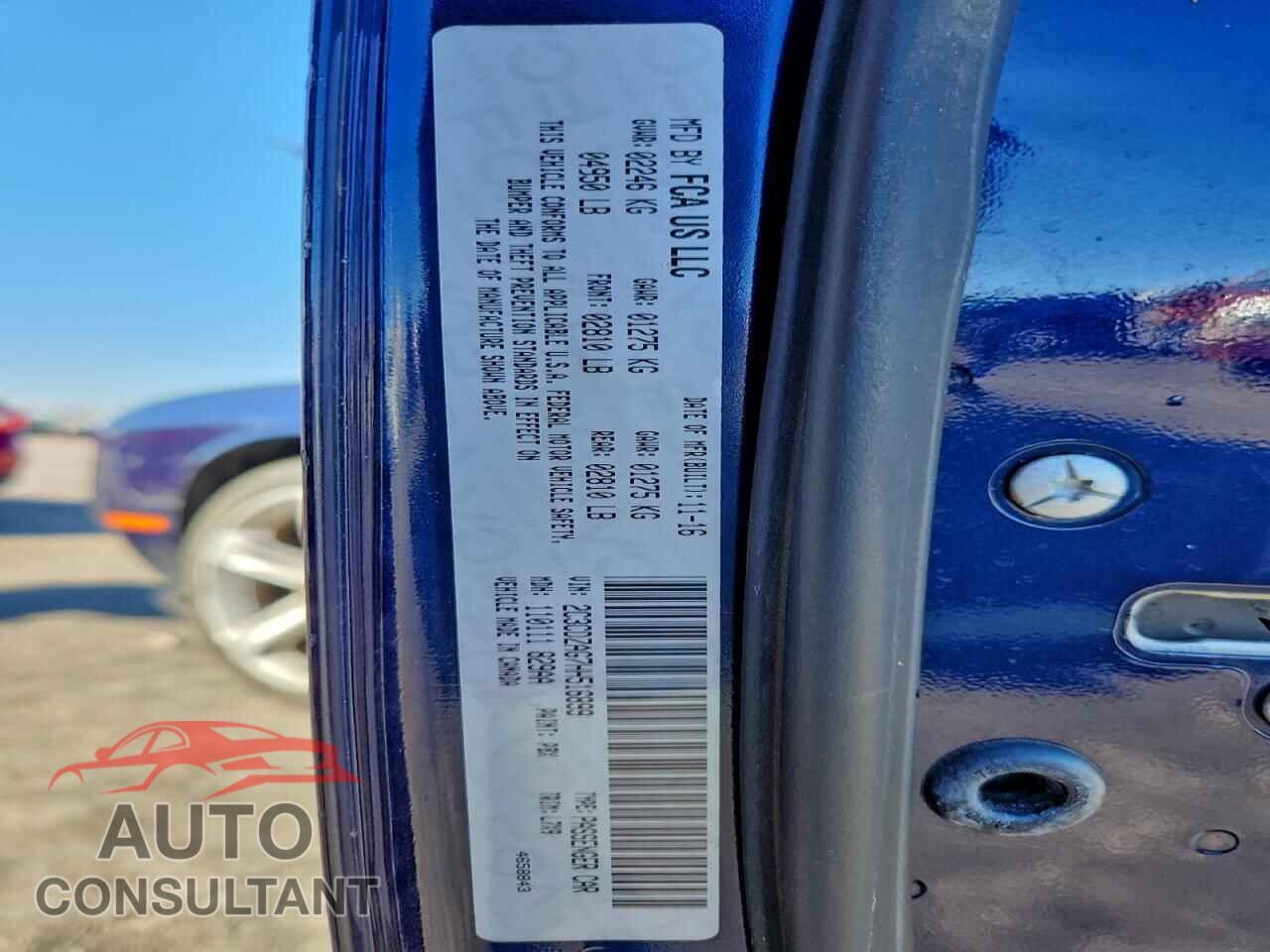 DODGE CHALLENGER 2017 - 2C3CDZAG7HH516899