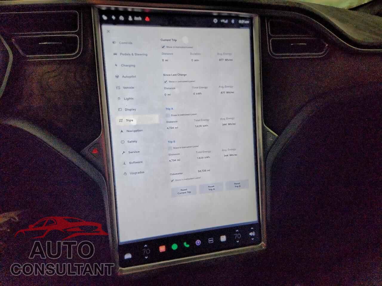 TESLA MODEL S 2017 - 5YJSA1E28HF190746