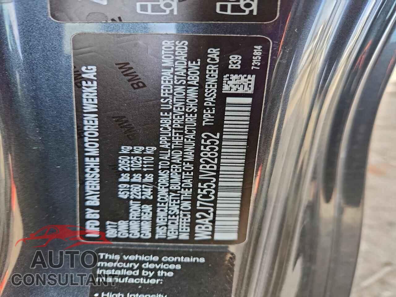 BMW M2 2018 - WBA2J7C55JVB28552