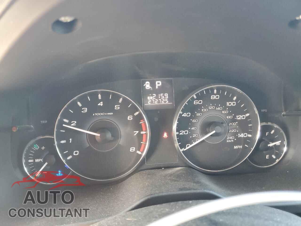 SUBARU OUTBACK 2012 - 4S4BRBKC0C3293821