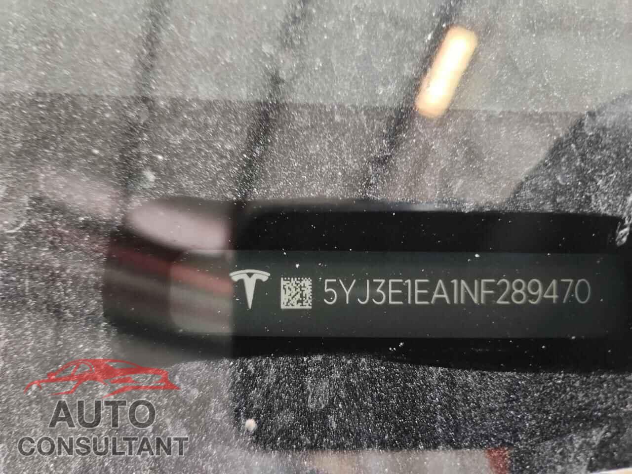 TESLA MODEL 3 2022 - 5YJ3E1EA1NF289470