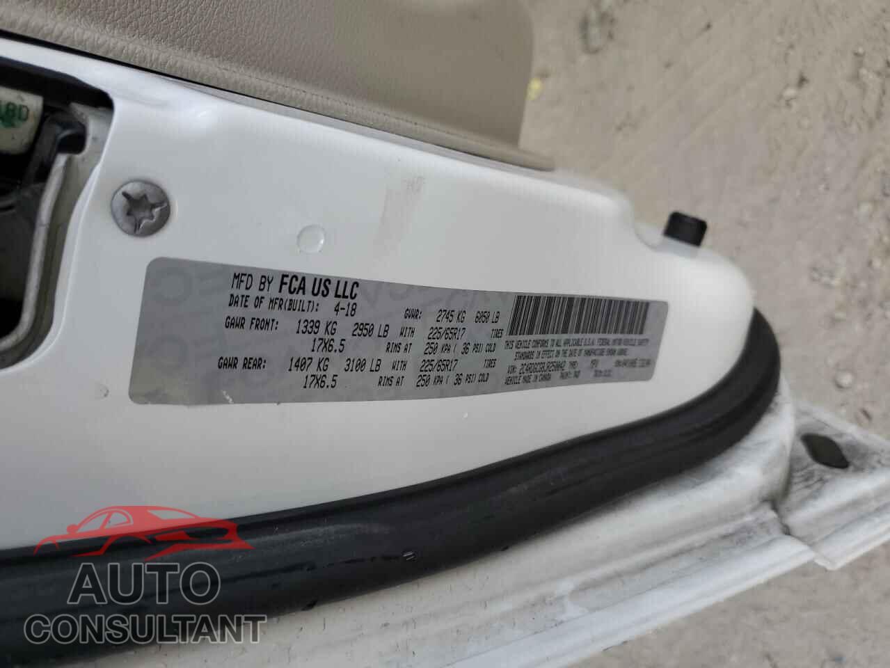 DODGE CARAVAN 2018 - 2C4RDGCG8JR250042