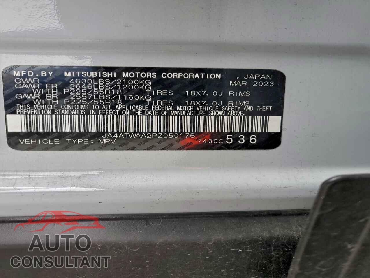 MITSUBISHI ECLIPSE 2023 - JA4ATWAA2PZ050176