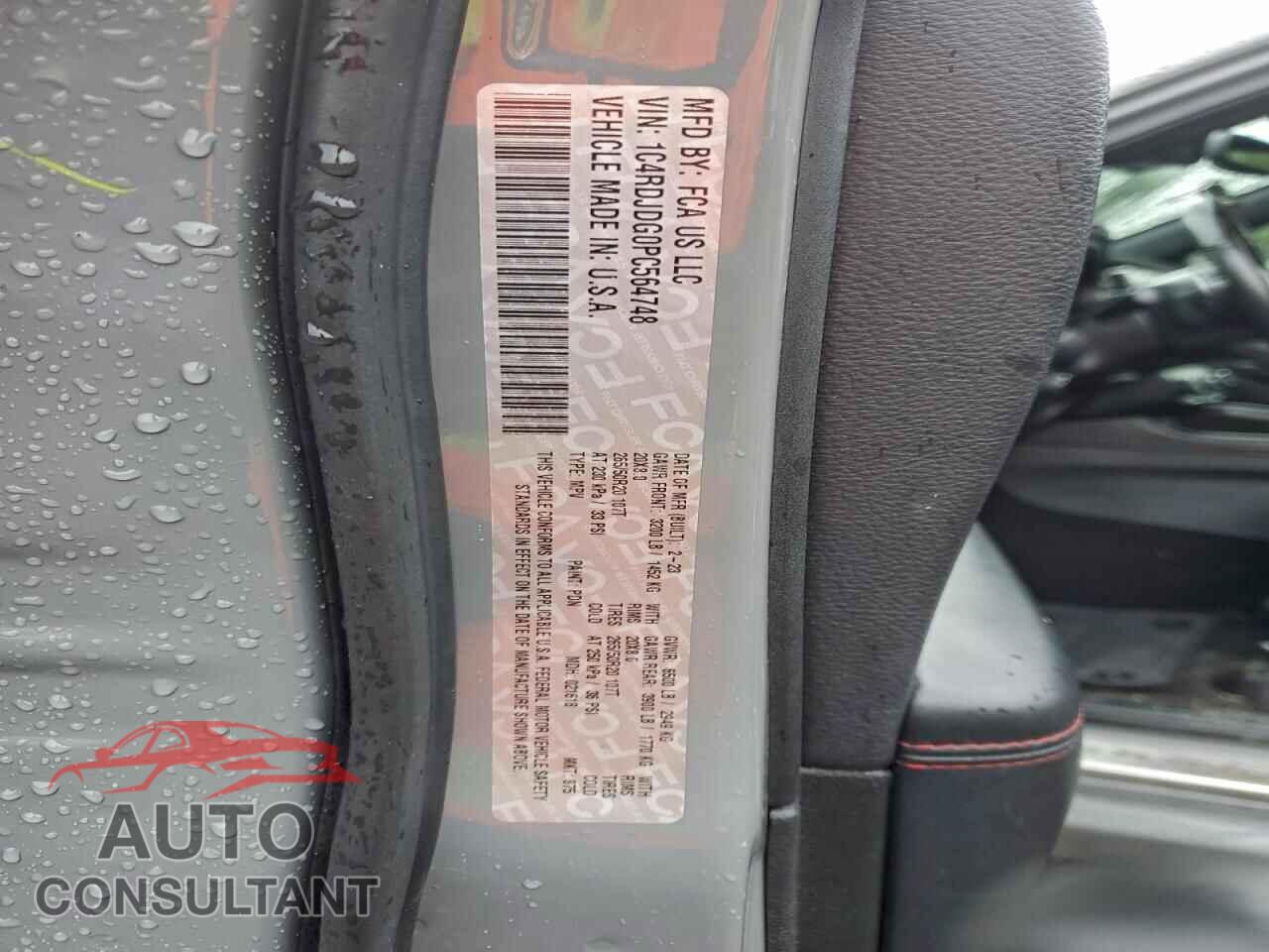 DODGE DURANGO 2023 - 1C4RDJDG0PC564748