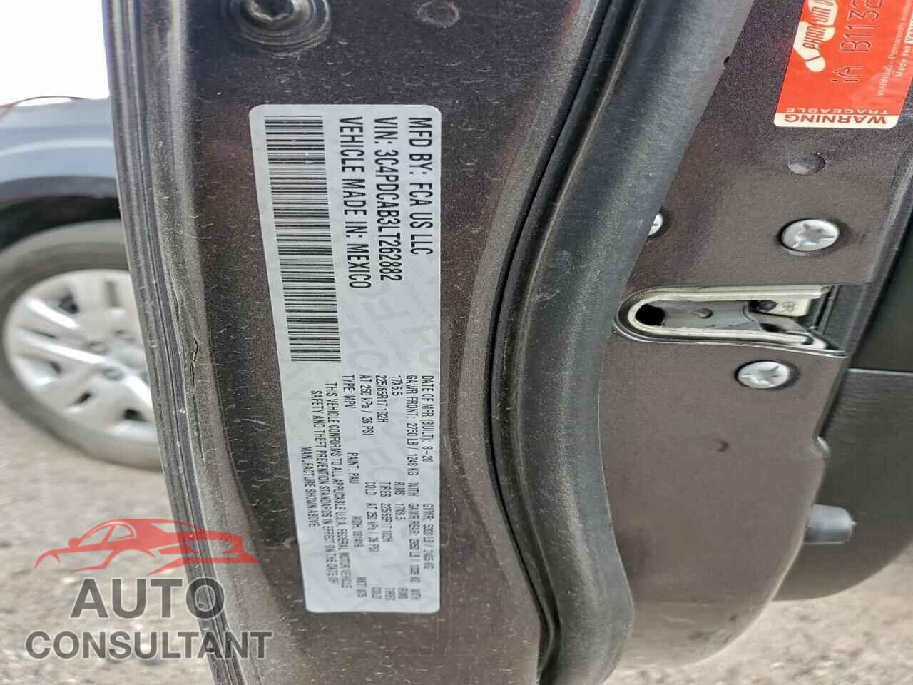 DODGE JOURNEY 2020 - 3C4PDCAB3LT262882