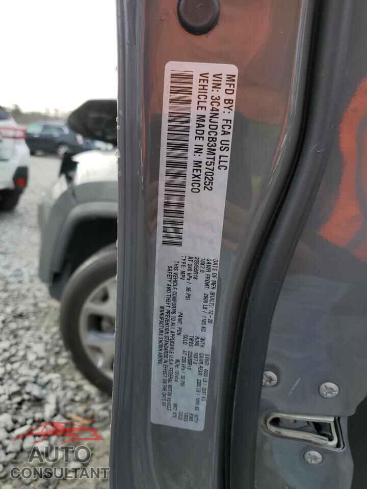 JEEP COMPASS 2021 - 3C4NJDCB3MT570252