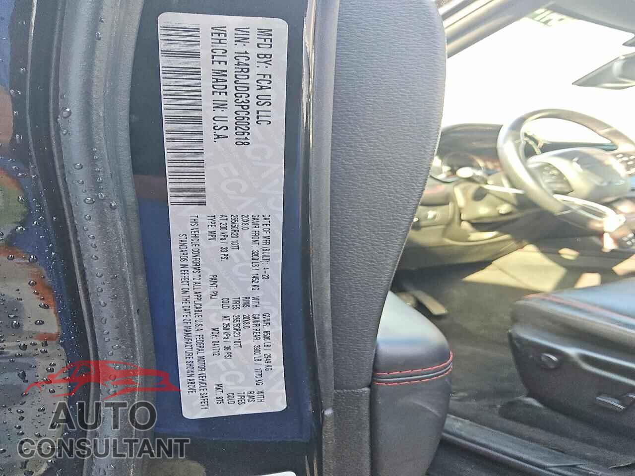 DODGE DURANGO 2023 - 1C4RDJDG3PC602618