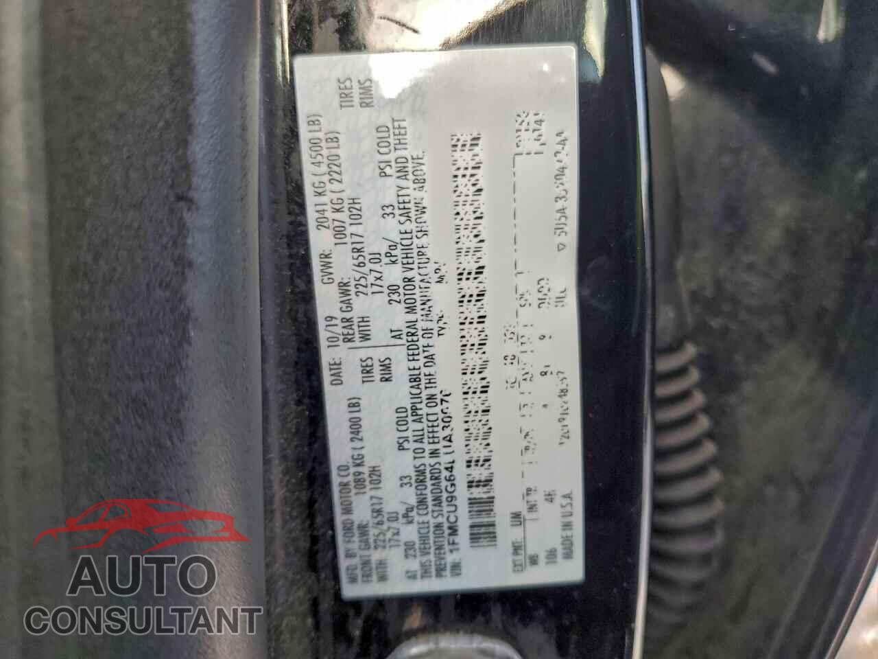 FORD ESCAPE 2020 - 1FMCU9G64LUA30076