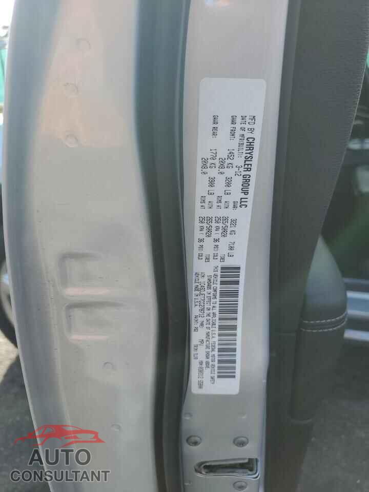 DODGE DURANGO 2012 - 1C4SDJET7CC278712