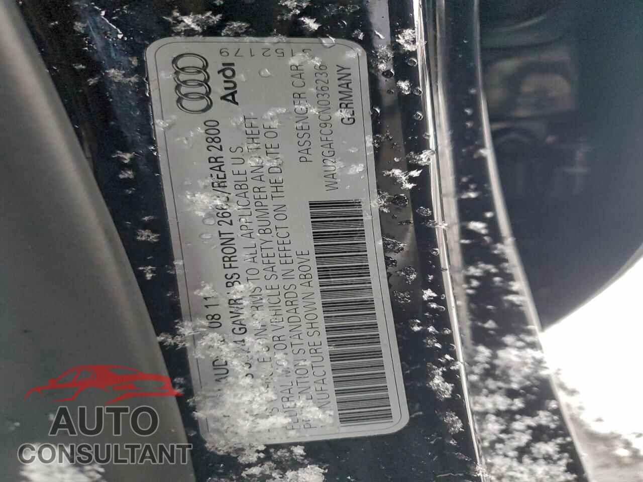 AUDI A7 2012 - WAU2GAFC9CN036236