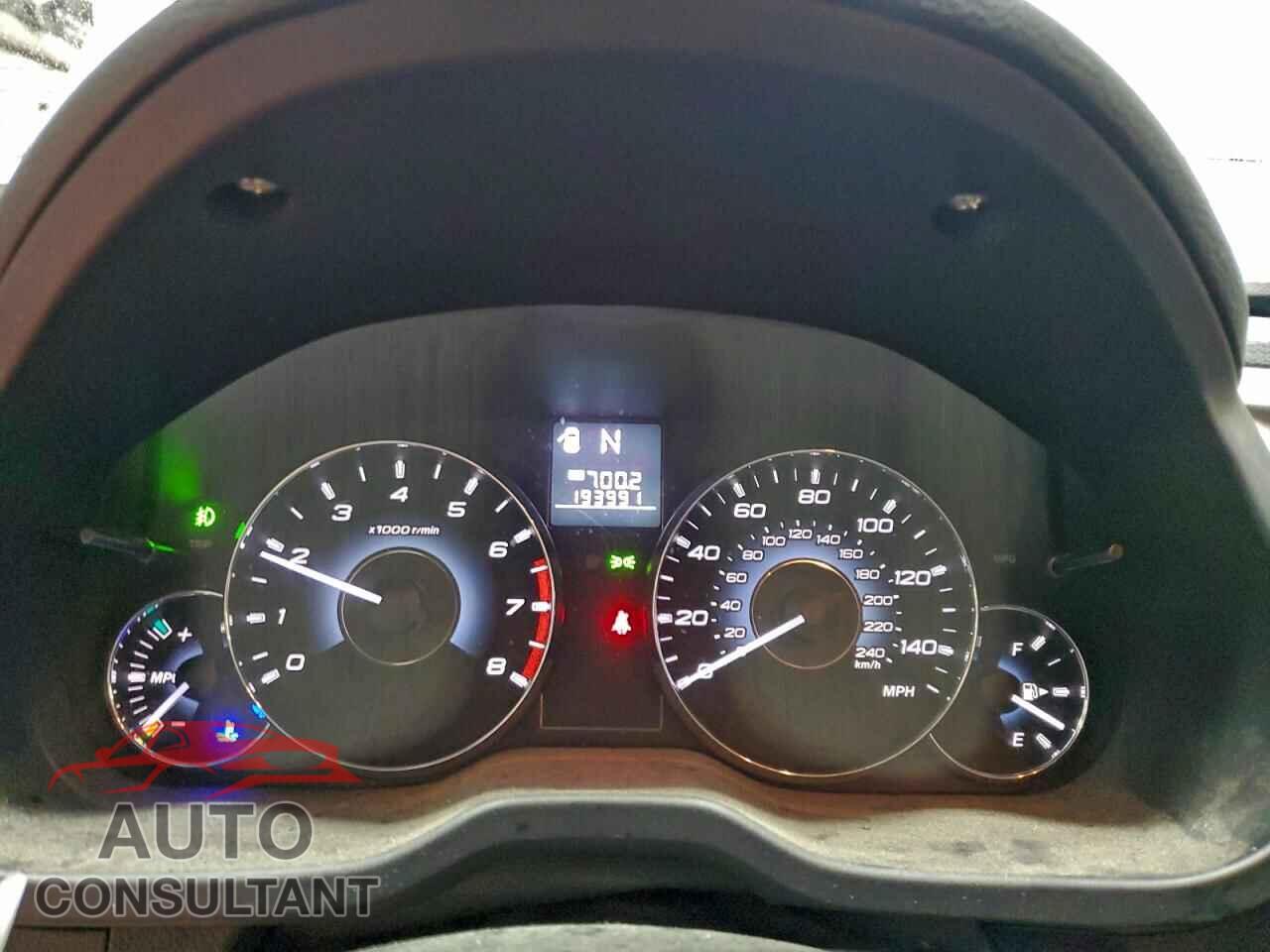 SUBARU OUTBACK 2012 - 4S4BRBCC4C3282660