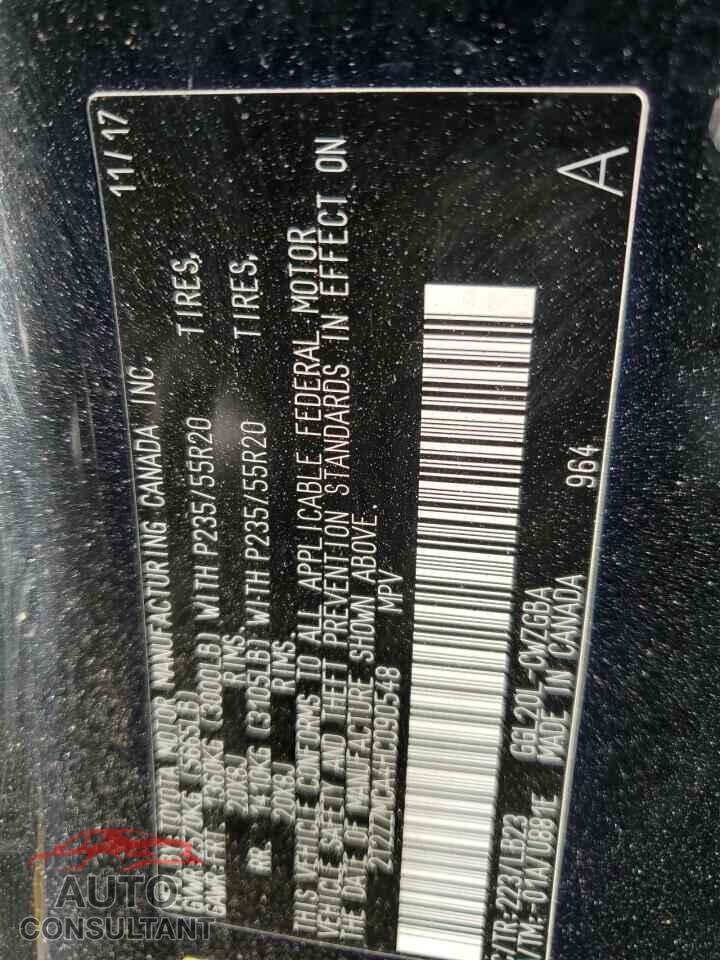 LEXUS RX350 2017 - 2T2ZZMCA4HC090548