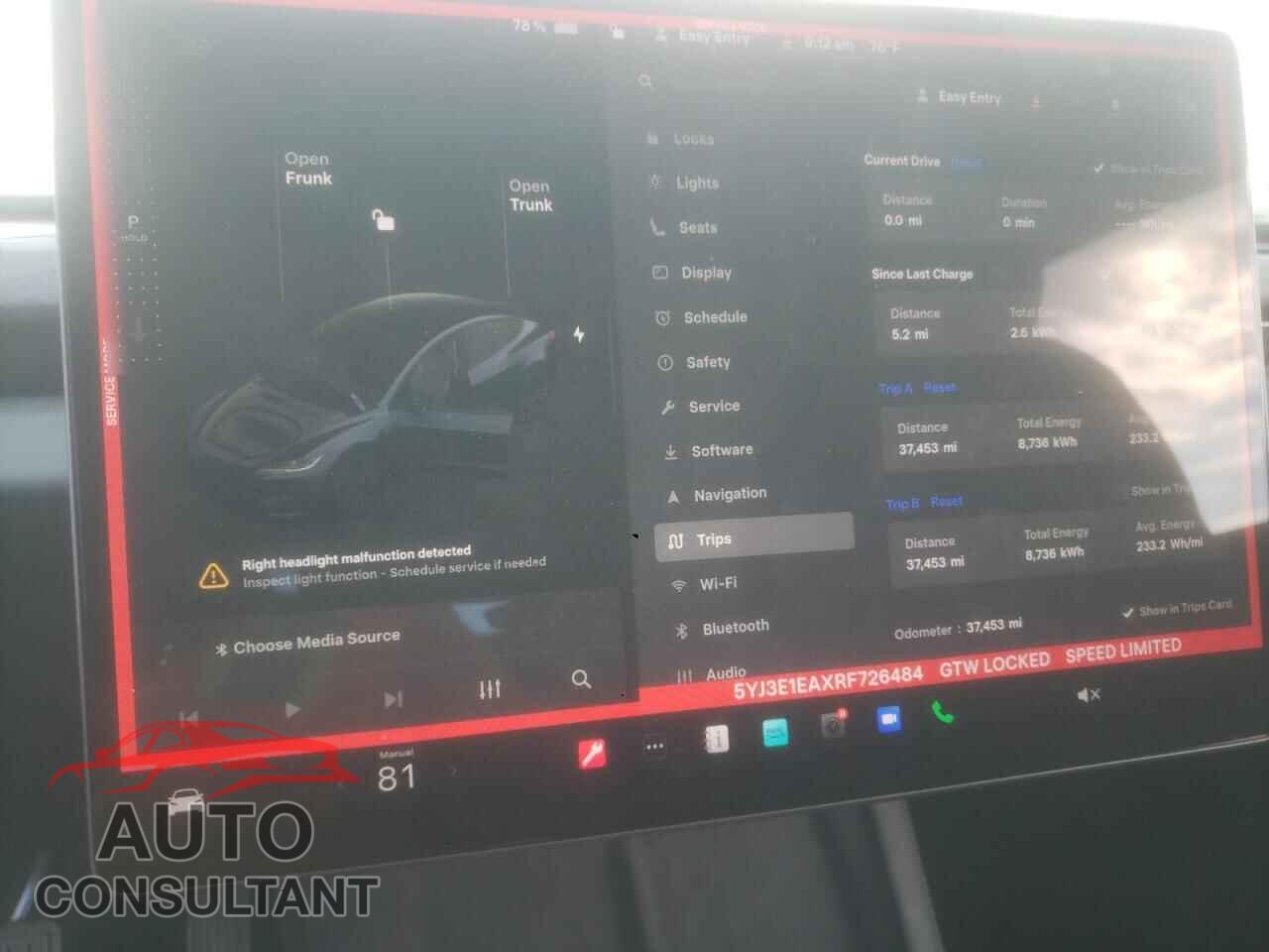 TESLA MODEL 3 2024 - 5YJ3E1EAXRF726484