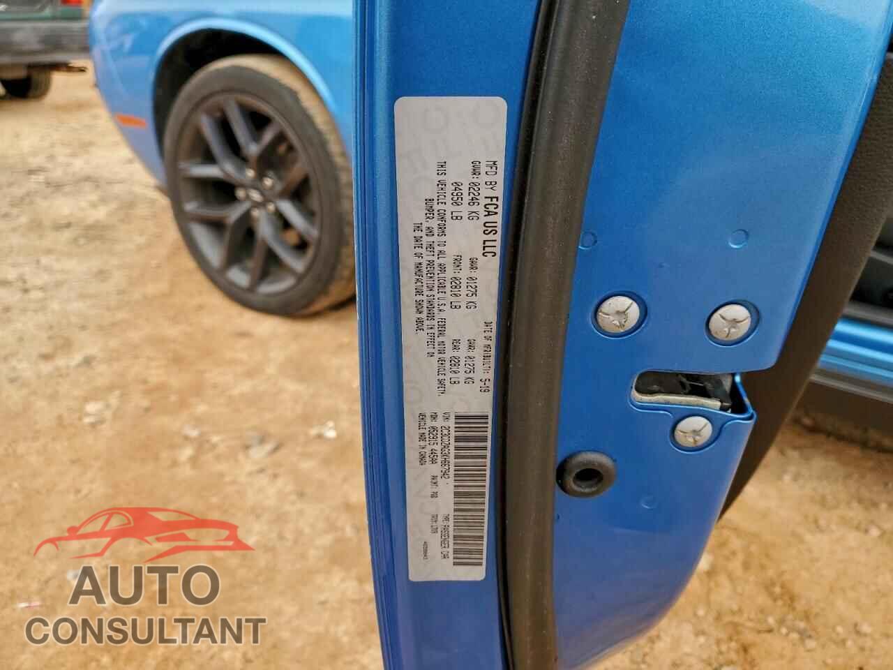 DODGE CHALLENGER 2019 - 2C3CDZAG3KH667942