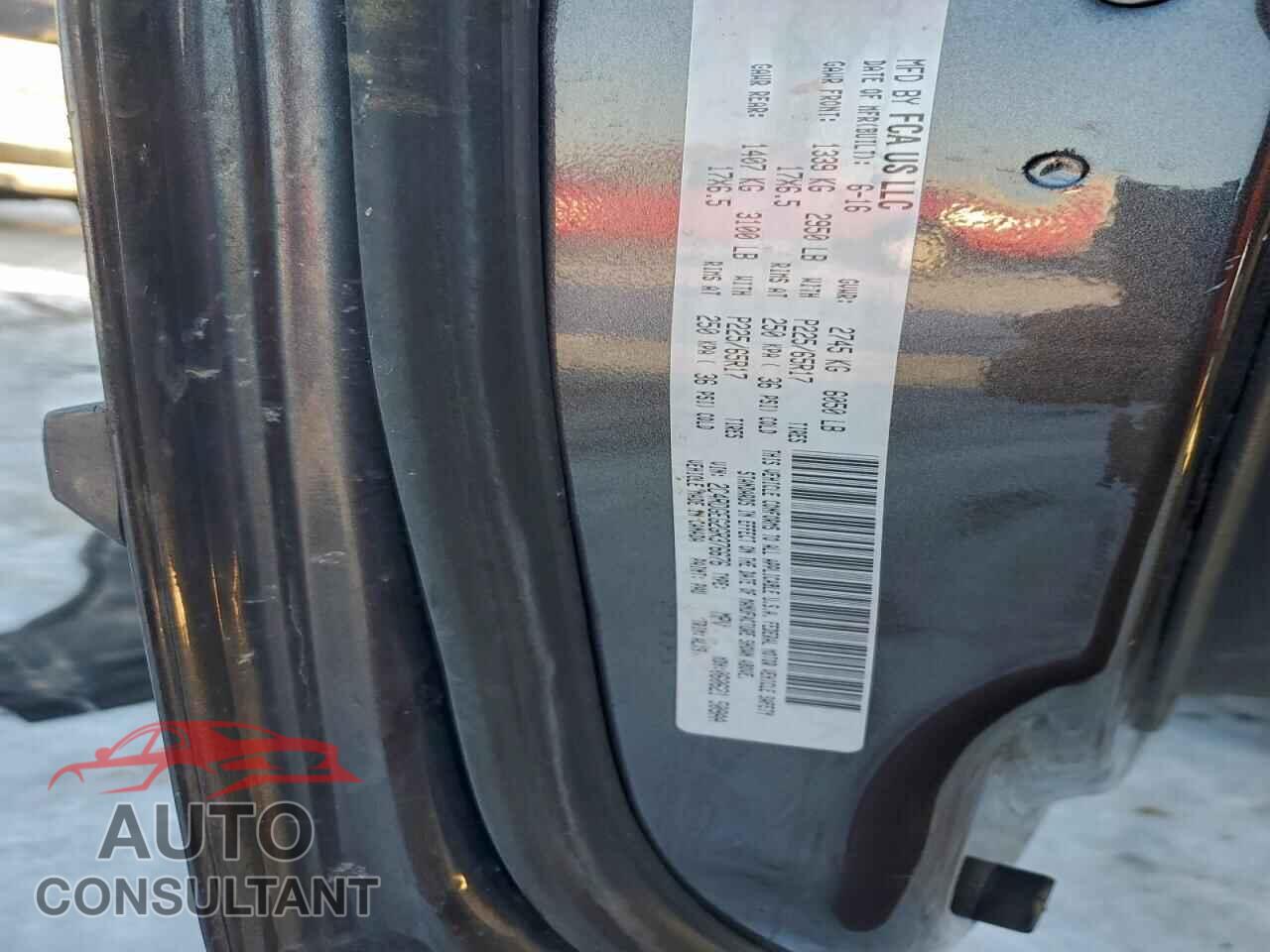 DODGE CARAVAN 2016 - 2C4RDGEG2GR376676