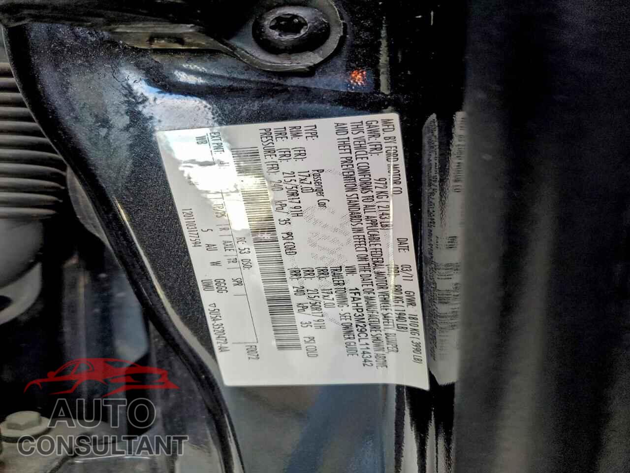 FORD FOCUS 2012 - 1FAHP3M29CL114342