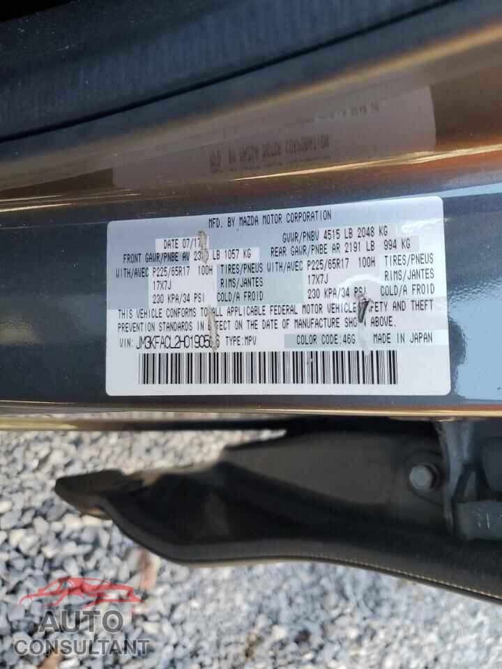 MAZDA CX-5 2017 - JM3KFACL2H0190566