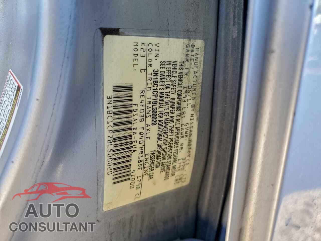 NISSAN VERSA 2011 - 3N1BC1CP7BL500020