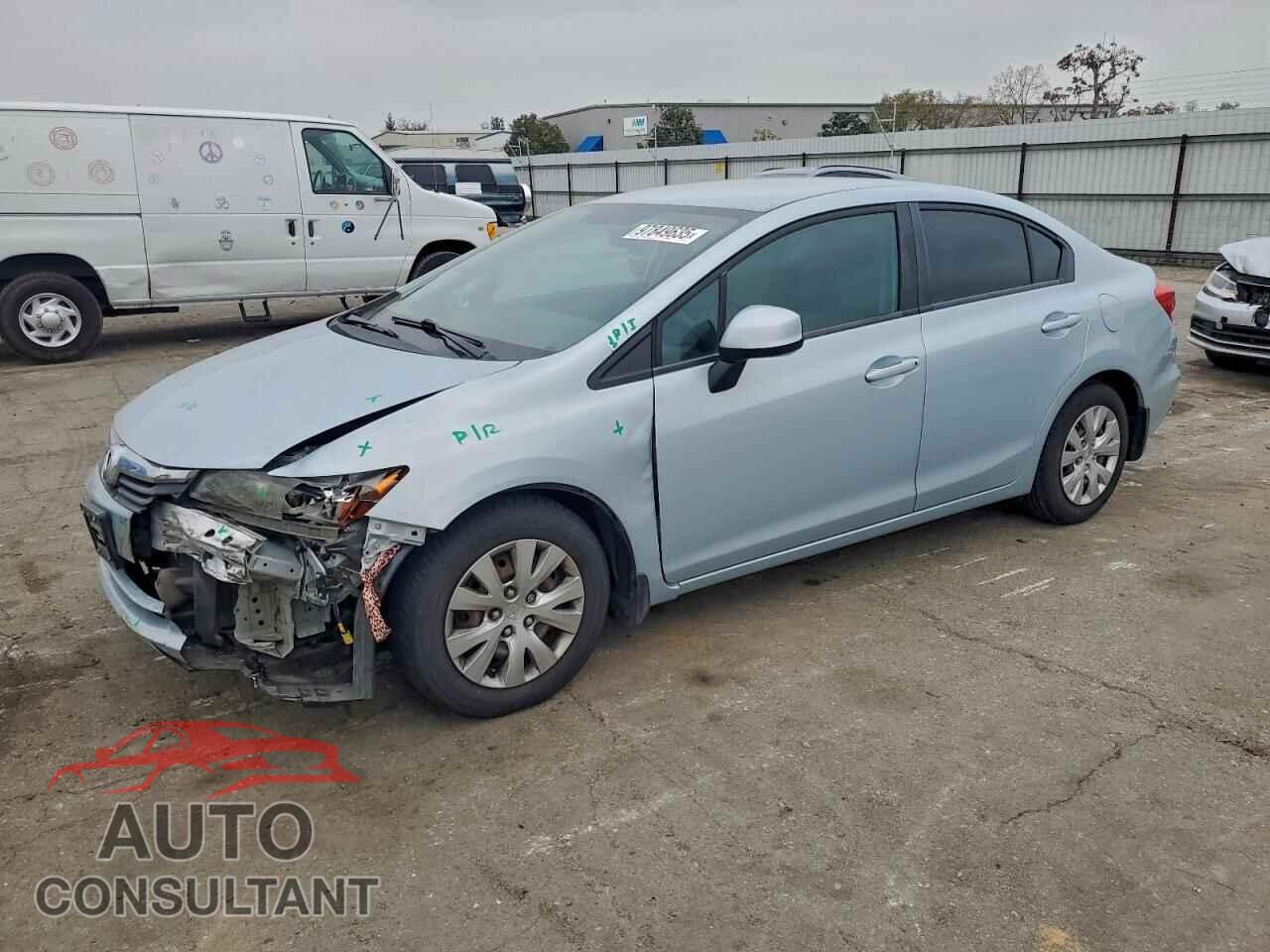 HONDA CIVIC 2012 - 19XFB2F56CE316307
