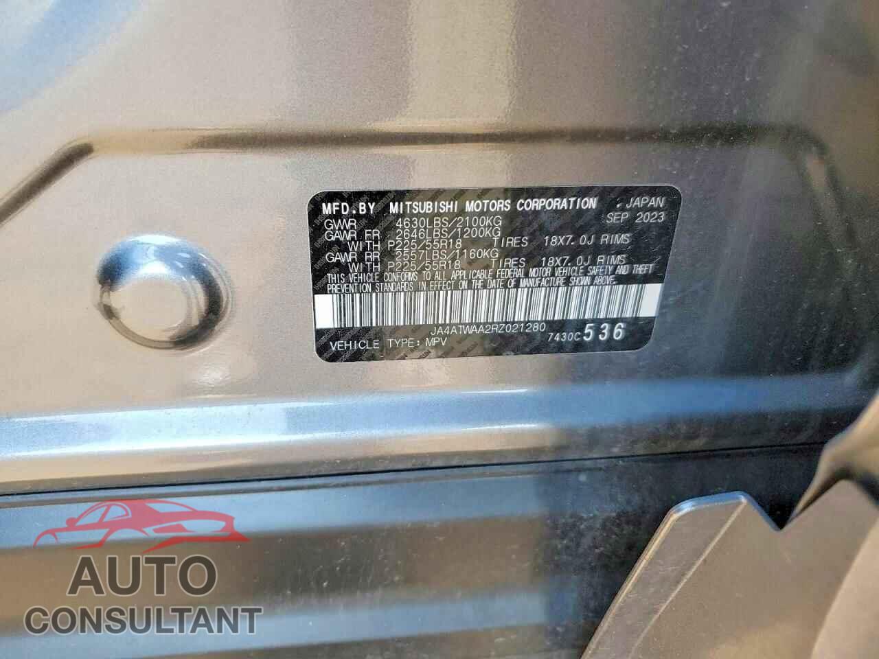 MITSUBISHI ECLIPSE 2024 - JA4ATWAA2RZ021280